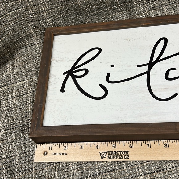 Rustic Brown and White Kitchen Wall Sign - Picture 11 of 13